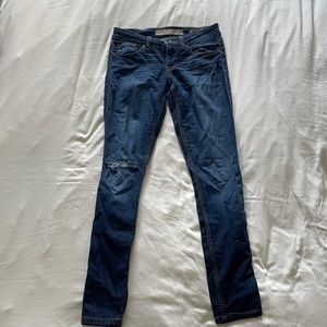 Guess power skinny low rise jeans
